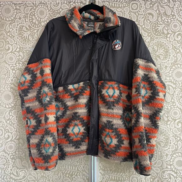 Bucee’s Aztec Sherpa Jacket Large - Picture 1 of 5
